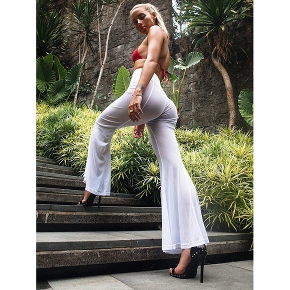 Women’s Bathing Suit Bikini Coverup Beach Swim Wear Pants - Picture 2 of 9